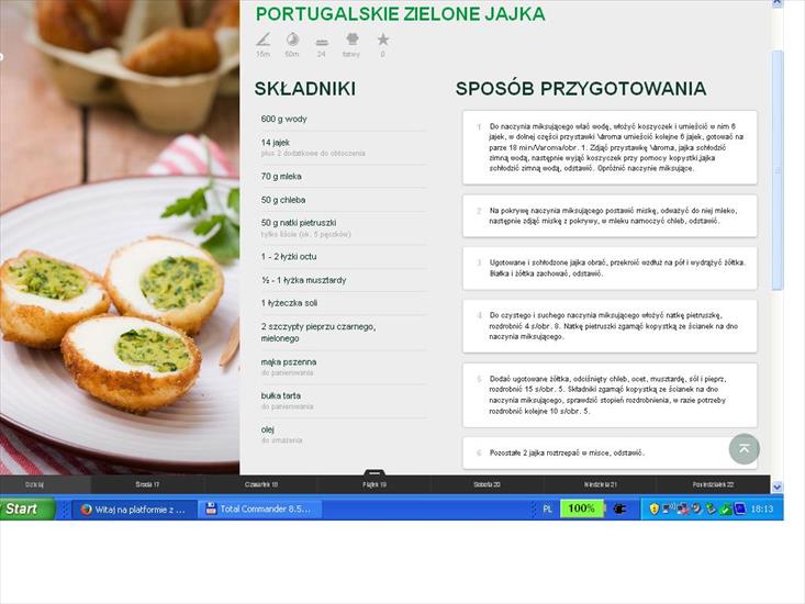 Rodzinna wielkanoc - portugalskie zielone jajka1.JPG